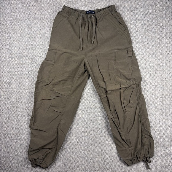 Aeropostale Pants - Aeropostale Parachute Cargo Pants Women's XS Green Nylon Blend Baggy Grunge Y2K